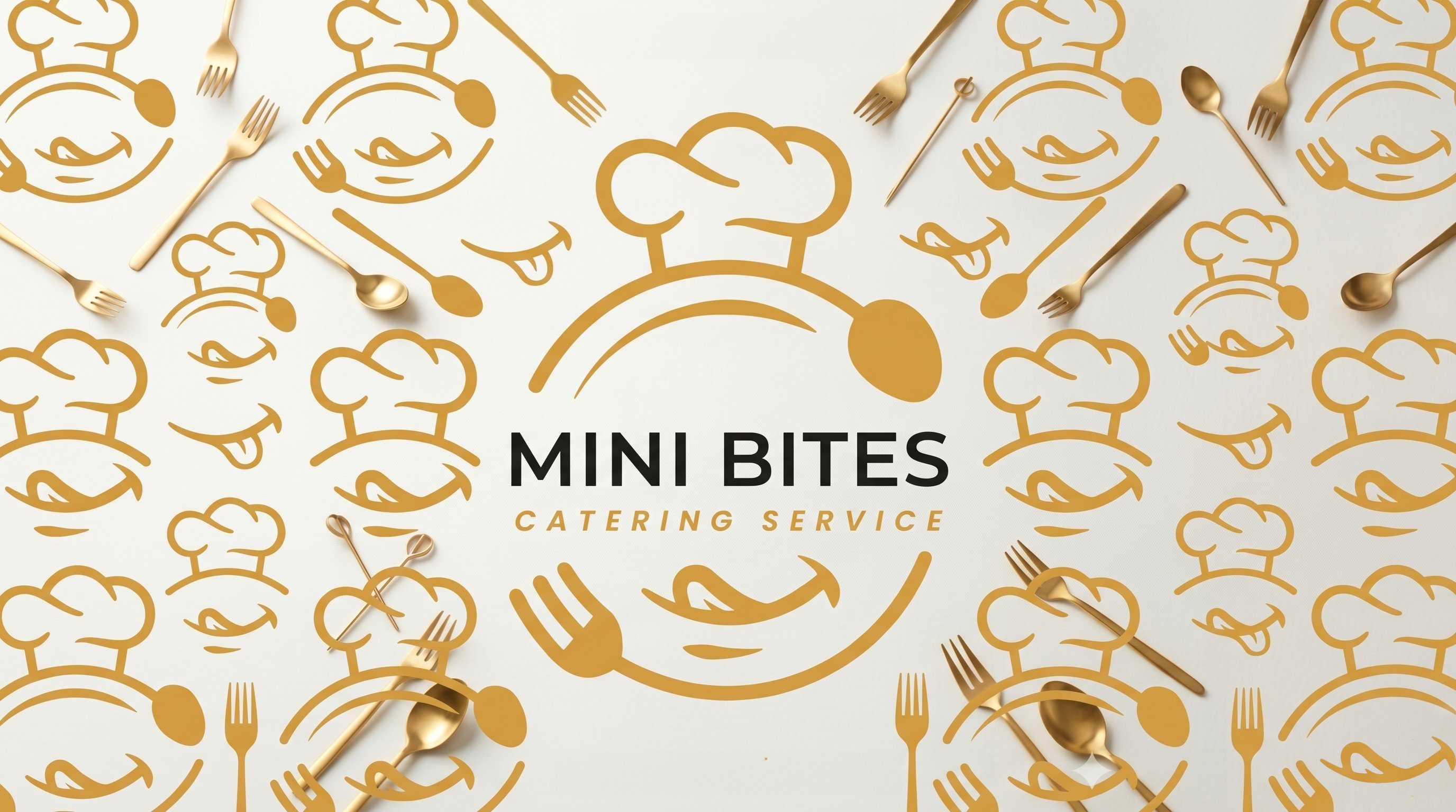 Mini Bites Catering brand pattern